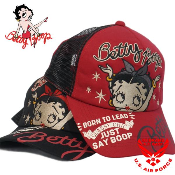 ベティブープ ハンズアップベティー刺繍 メッシュキャップ 帽子 メンズ 新作2025年モデル BET...