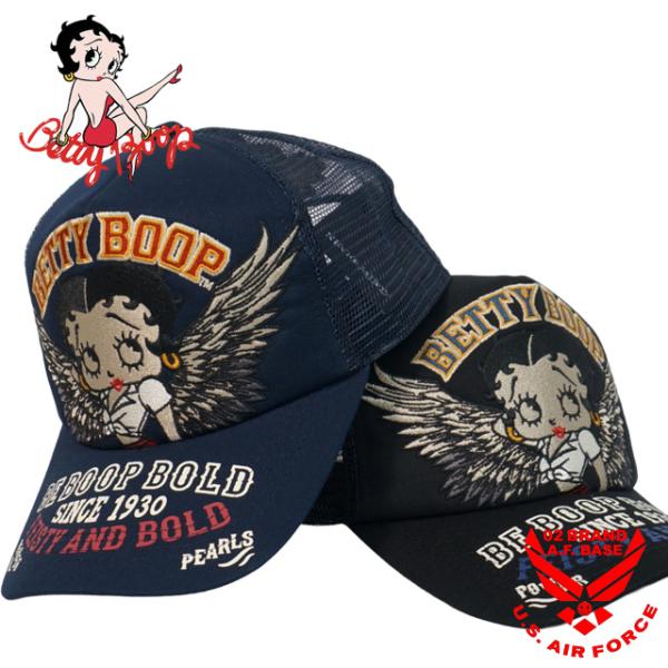 ベティブープ フライングベティー刺繍 メッシュキャップ 帽子 メンズ 新作2025年モデル BETT...