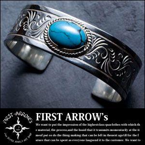 FIRST ARROWS ターコイズ付 カラ草彫り バングル 楽天市場】ポイント2倍!!ファーストアローズ FIRST ARROWS