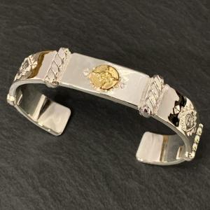 FIRST ARROW´S K18 頭金イーグル カラ草18mm バングル 純正直送 - xn