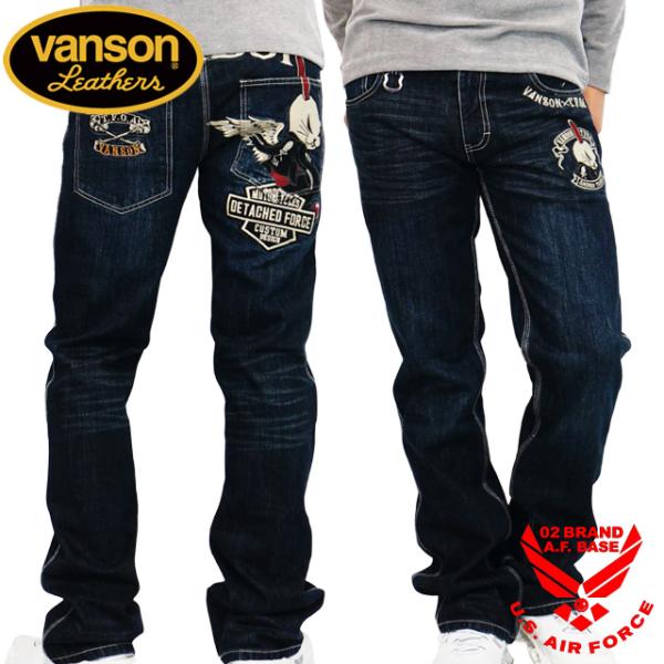 バンソン クローズワーストコラボ デスラビット刺繍 13.5oz デニムパンツ メンズ 新作2025...