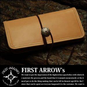 ポイント2倍!! ファーストアローズ　コンチョ(M-1)付 ロングウォレット(パイピング＆小銭入れ付...