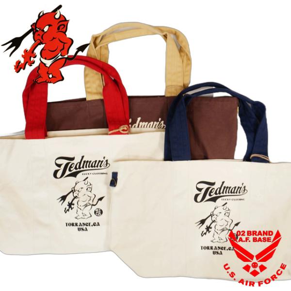 テッドマン 大判 エンブレムプリント キャンバストートバッグ ユニセックス 新作2025-2026年...