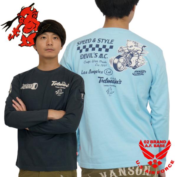 テッドマン デビルズモーターサイクル 長袖Tシャツ ロンTee メンズ 新作2025年モデル TED...