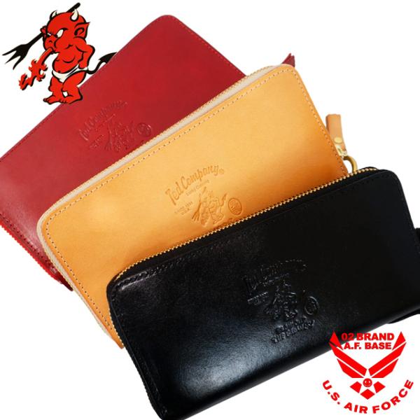 テッドマン エンブレム刻印 ラウンドファスナー レザー ロングウォレット 財布 メンズ 新作2026...