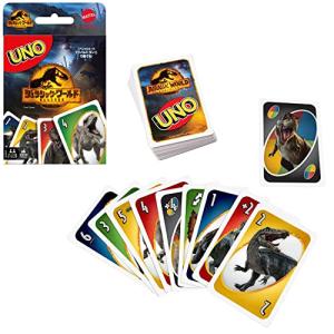 マテルゲーム Mattel Game ウノ UNO ジュラシックワールド/新たなる支配者 7才~ HMY60の商品画像