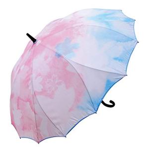ダモンデ 長傘 シームレス 一枚プリント 60cm 桜 ジャンプ 雨傘の商品画像