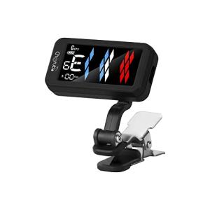 Cherub 充電式クリップチューナー 何度でも充電可能 見やすいディスプレイ 複数のチューニングモード ウクレレやベースモードも搭載 コンパク