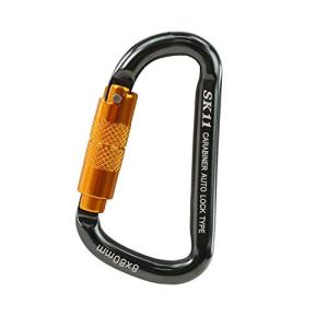 SK11 オートロックカラビナ 8×80mm ブラック SALC880BKの商品画像
