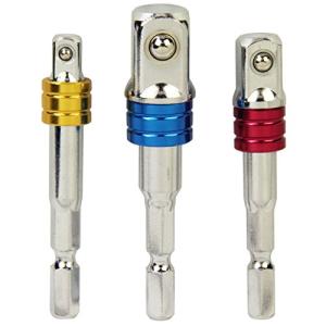 EValue ソケットアダプターセット 3本組 差込角 6.35 1/4 9.5 3/8 12.7 1/2 mm用 ESA3の商品画像