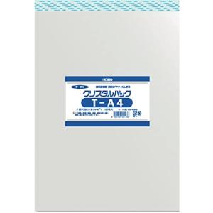 シモジマ ヘイコー 透明 OPP袋 クリスタルパック テープ付 A4 100枚 TA4 006743200の商品画像