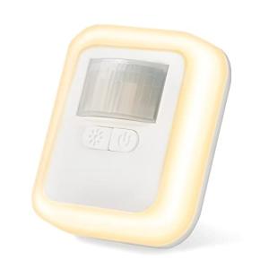 creer クレエ 人感 センサーライト コンセント 明るさ調節機能 フットライト 室内 ルームライト 暖色/白色 点灯時間調節可能 照明 nの商品画像