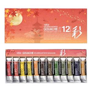 ホルベイン 不透明水彩絵具 ガッシュ 彩 15ml G753 12色セット 秋 3753の商品画像