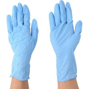 川西工業 ニトリル極薄手袋ロング 粉なし 100枚入 #2038 ブルー Mの商品画像