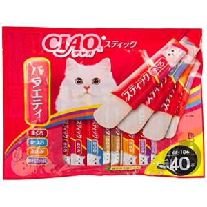 チャオ CIAO 猫用おやつ スティック 40本バラエティ 15グラム x 40の商品画像