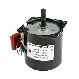 CHANCS 60KTYZ 同期ギアモーター AC 110-130V スピード 8/10RPM CW/CCW 制御可能 14W