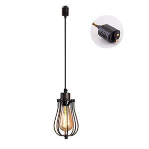 Kiven レトロペンダントライト ダクトレール式 工事不要 E26口金 LED対応 アンティーク調 スチール製 照明器具 北欧 インテリア 一灯 食の商品画像