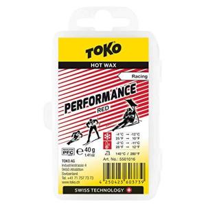 トコ (TOKO) スキー スノーボード ホットワックス用 固形ワックス パフォーマンス レッド (雪温-4℃~-12℃/気温-2℃~-11℃) 40gの商品画像