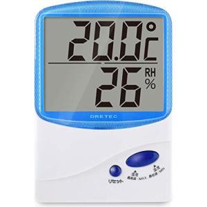 ドリテック デジタル温湿度計 ブルー O-206BLの商品画像