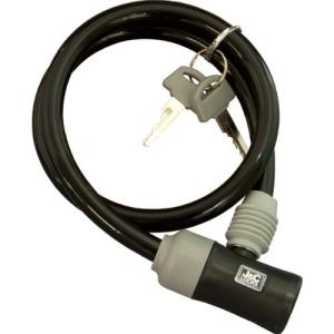 ジェイアンドシー J&C ワイヤー錠 JC-023W BK ブラック