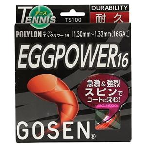 ゴーセン (GOSEN) エッグパワー16 (テニス用) オレンジ TS100ORの商品画像