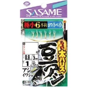 ささめ針 (SASAME) S-112 ちょい太豆アジ ホワイトベイト 1の商品画像