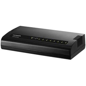 アイオーデータ スイッチングハブ 8ポート ブラック|1000BASE-T (GigabitEthernet) 対応|省電力機能付|日本メーカー ETの商品画像