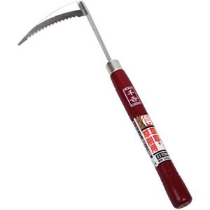 千吉 得得除草鎌 草取り草削り用 110mm 草の中でも目立つ赤グリップの商品画像