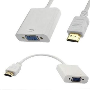 HDMI-VGA (D-SUB) 変換アダプタ hdmi 変換 アダプタ ケーブル ブラック 1080p対応 HDMI オス to VGA メスアダプタの商品画像