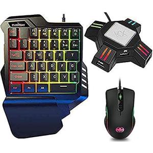 コンバーター付き片手キーボードマウス こんばーたーswitch用キーボードマウス 片手キーボード マウス