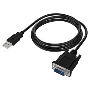 SABRENT USB 2.0をシリアル(9ピン) DB-9 RS-232 変換ケーブル 1.8ｍ [FTDIチップセット] (CB-FTDI)｜0312