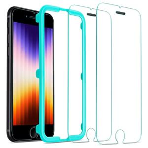 ESR iPhone SE3 フィルム 2022 iPhone SE 第2/3世代 iPhone 8 iPhone 7対応 強化ガラスフィルム 簡単貼の商品画像