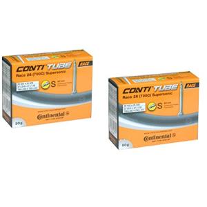 2本セット コンチネンタル(CONTINENTAL) 超軽量チューブ Supersonic スーパーソニック Race28 (700×20/25c(バルブ長42mm)) [並行輸入品] 2本セット コンチネンタル (CONTINENTAL) 超軽量チューブ Supersonic