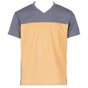 入浴介護Tシャツ オレンジ LL 403340の商品画像