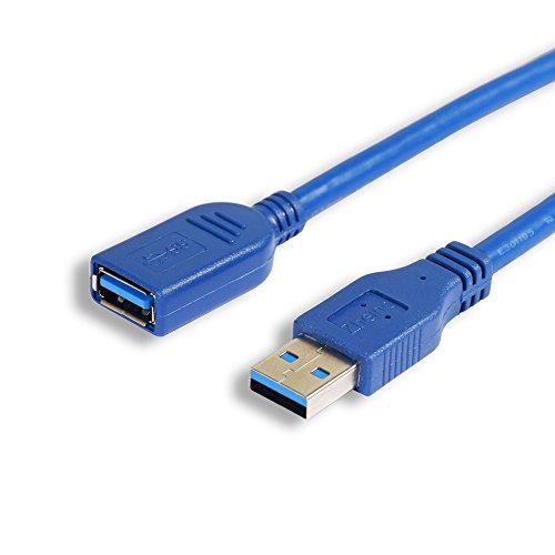 Zheino 1M USB3.0 延長ケーブル 超高速 延長コード タイプA オス-タイプAメス ス...