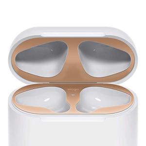 elago AirPods 対応 ダストガード 金属粉 侵入防止 防塵 アクセサリー メタリックプレート 2セット [Apple AirPods1の商品画像