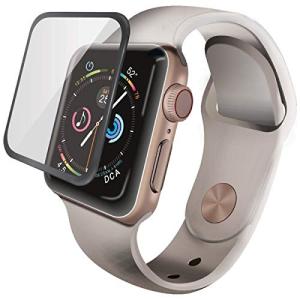 エレコム Apple Watch 44mm/フルカバーガラスフィルム/0.33mm/ブラックの商品画像