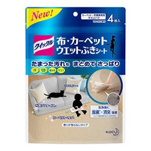 クイックル 布カーペットウエットシート 4枚×6袋の商品画像