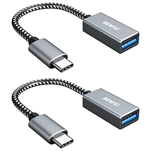 BENFEI USB C - USB 3.0 アダプター 2パック USB C - A オス - メ...