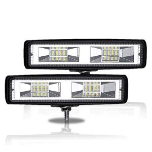 Besline 作業灯 LED ワークライト 2個18W 12V LEDフォグランプ 防水 防塵 耐震 トラック 作業灯 タイヤ灯 車幅灯 拡散タイプの商品画像