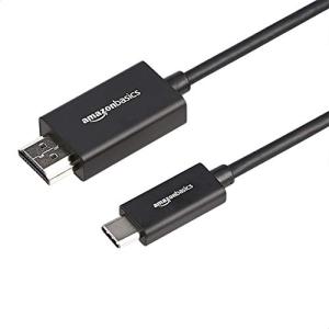 Amazonベーシック USB-C-HDMIケーブルアダプタ プレミアムアルミニウム Thunderbolt 3対応 4K @60Hz 1.8mの商品画像