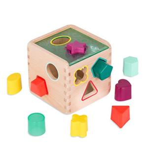 B. toys 木製型はめパズル 形合わせパズルボックス カラフル 赤ちゃん