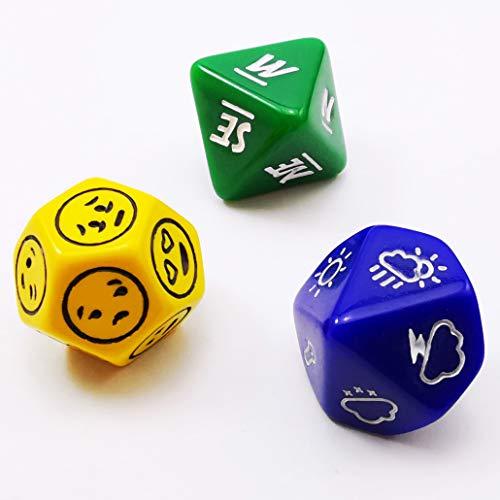 Bescon&apos;s Emotion， Weather and Direction Dice Set， ...