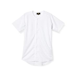 ゼット (ZETT) 少年野球 ユニフォーム メカパン ジュニアニットフルオープンシャツ ホワイト (1100) 140 BU2281Sの商品画像