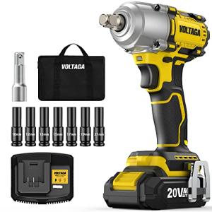 VOLTAGA インパクトレンチ 充電式 電動インパクトレンチ 20V 400Nm 