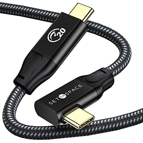 SETMSPACE USB ケーブル 20gbps USB3.2 Gen2X2 type-c USB...