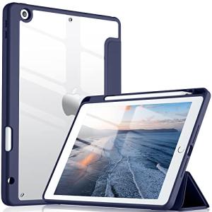 Maledan iPad 第9世代 ケース 2021/2020/2019モデル ipad 第9/8/7世代用 10.2インチ クリア 透明バック ペン｜0312