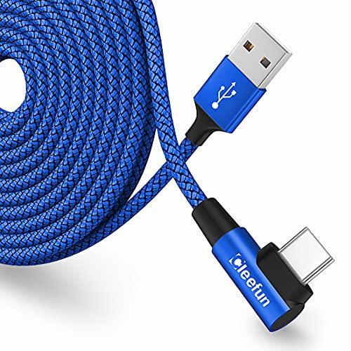 USB Type C ケーブル【l字 5m】QC3.0対応 タイプc ケーブル L字 充電コード タ...