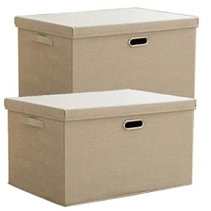 収納ケース 折りたたみ式 収納 ボックス (XL-2個セット) ファブリック 大容量 大型 収納 ボックス ふた付き 衣類 布団 収納 ボックス おもちの商品画像