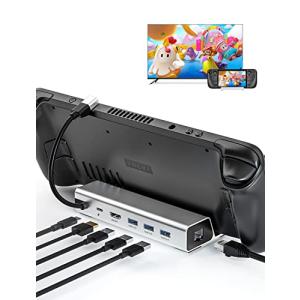 Steam Deck用ドック ASUS ROG ALLY ゲーミングPC対応 6-in-1 Steam Deck Dock スチームデック専用ドック｜0312